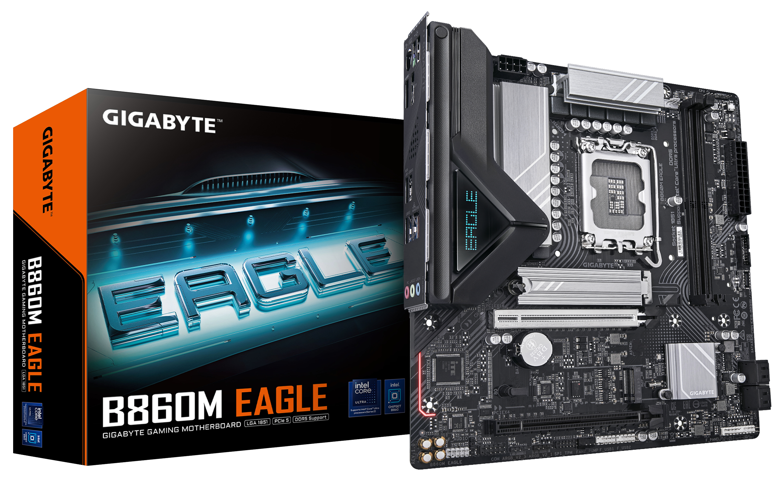 Bekijk afbeelding 1 van Gigabyte 1851 B860M EAGLE - DDR5/M.2/DP/HDMI/µATX